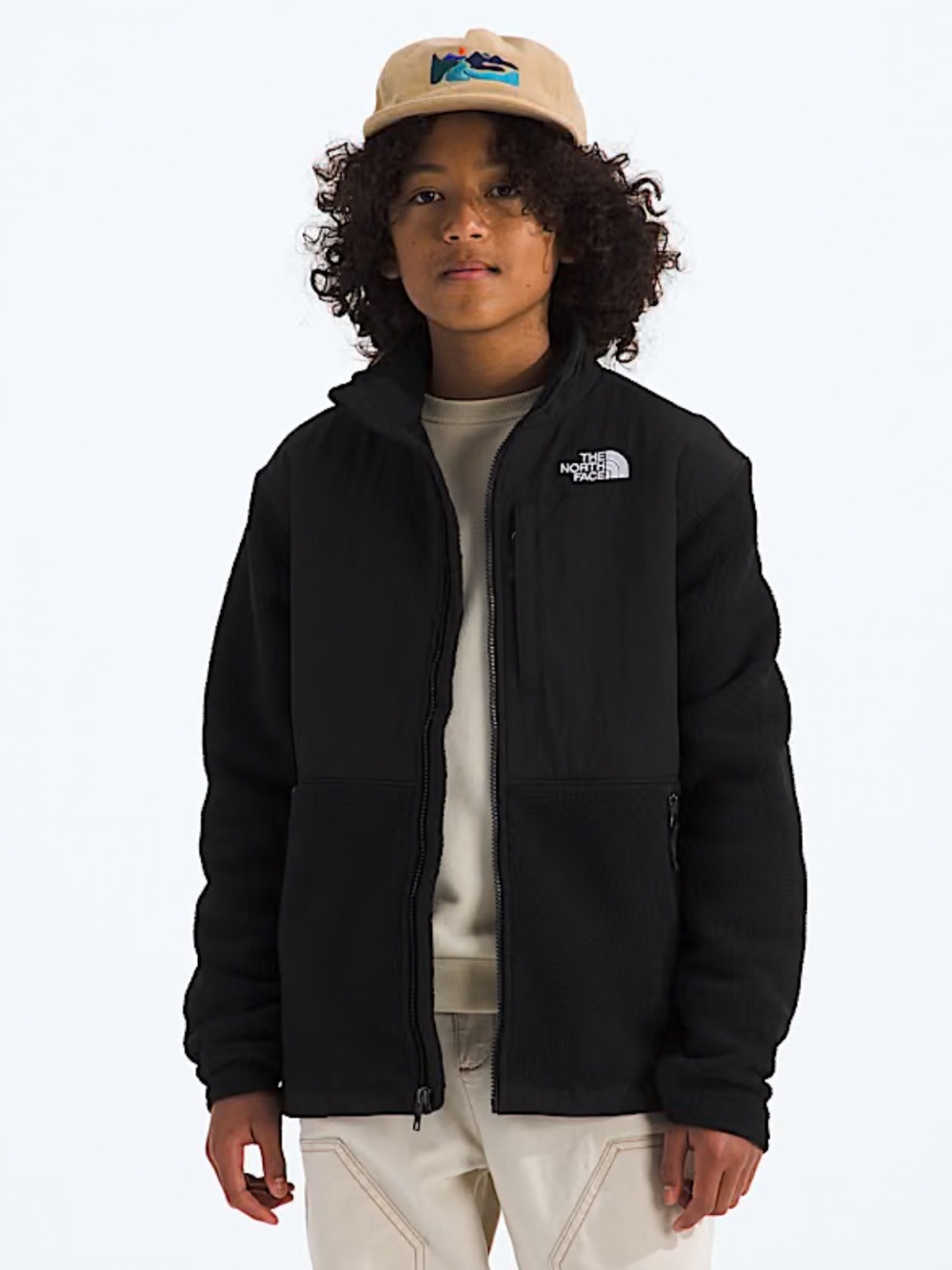 The North Face Black Men's Cozy Fleece Jacket with Chest Logo